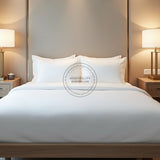 TC-180 FLAT SHEETS percale fabric White FULL sizes Hospitality Beds Thomaston Mills