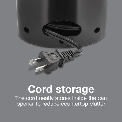 Proctor Silex Can Opener Power OpenerTM w/Knife Sharpener, ASO, Black