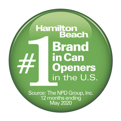 Hamilton Beach Can Opener Smooth Touch® , Easy-Touch Lever, Black/Chrome