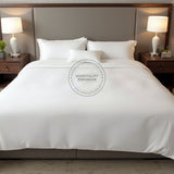 TC-180 FLAT SHEETS percale fabric White KING sizes Hospitality Beds Thomaston Mills