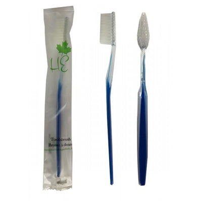 Toothbrush Dental Guest Bathroom Amenity  in Clear plastic Bag Economy Packing (Count 200's/Pack)