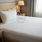 TC-180 FITTED SHEETS percale fabric White size TWIN Beds Hospitality  Thomaston Mills