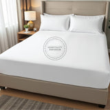 TC-180 FITTED SHEETS percale fabric White size FULL Beds Hospitality  Thomaston Mills