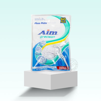 AIM PRECISION floss picks PICKS 60CT Pack of 18
