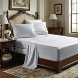 TC-250 FLAT SHEETS premium Percale fabric White Royal Suite FULL Beds  Thomaston Mills