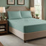 TC-180 FITTED SHEETS percale fabric color Seafoam size KING Beds Hospitality  Thomaston Mills