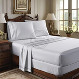 TC-250 FLAT SHEETS premium Percale fabric White Royal Suite TWIN Beds Thomaston Mills