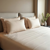 TC-200 PILLOWCASES percale fabric color BONE (cut size for Std/Queen/King) Hospitality Beds  Thomaston Mills