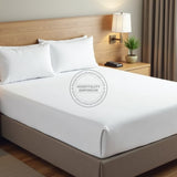 TC-180 FITTED SHEETS percale fabric White size KING Beds Hospitality  Thomaston Mills