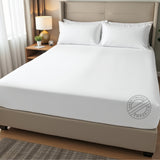 TC-180 FITTED SHEETS Economy "New Era" Import Fabric White QUEEN sizes Hospitality Beds  Thomaston Mills
