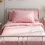 TC-180 FITTED SHEETS percale fabric color Rose size TWIN Beds Hospitality  Thomaston Mills
