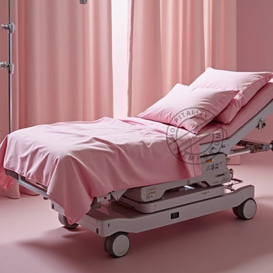 TC-180 FITTED SHEETS percale fabric color Rose size Single Bed Healthcare  Thomaston Mills