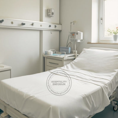 TC-180 DRAW SHEETS percale fabric White Single Bed sizes Healthcare  Thomaston Mills