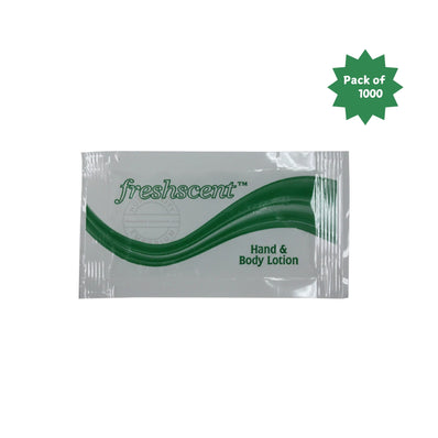 Freshscent™ Hand and Body Lotion 0.25 oz Disposable Pouch 7.5 ml (Count 1000's/Pack)
