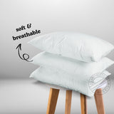 T200 Premium Percale Pillowcases King size 21"x42" White 12/Pack