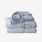 WHITE Premium Bathmat Dobby Border 100% Cotton Ring Spun 22x34" #9.25 lbs/ dz