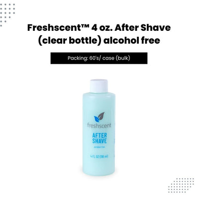 FreshScent 4 oz. After Shave (clear bottle) alcohol free