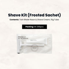 Shaving Kit - Contents Twin Blade Razor & Shave Cream, 15g Tube