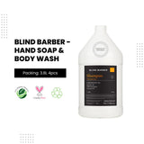 Blind Barber Hand Soap & Body Wash 1 Gallon, 3.8L