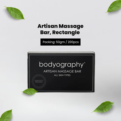 Bodyography Artisan Massage Bar, Rectangle 50g