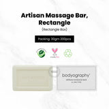 Bodyography Blanc Artisan Massage Bar, Rectangle 50g