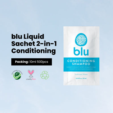 Blu Conditioning Shampoo, Sachets 0.33oz, 10ml