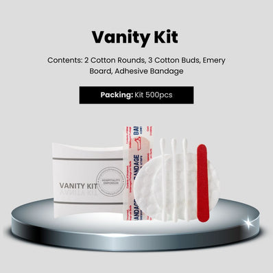 Accessories Collective Box, Vanity Kit - Contents: 2 Cotton Rounds, 3 Cotton Buds, Emery Board, Adhesive Bandage