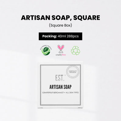 EST. Premium Artisan Soap, Square Blend of Grapefruit and Bergamot 1oz