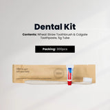 Accessories Collective Sustain, Dental Kit - Contents: Wheat Straw Toothbrush & Colgate Toothpaste, 5g Tube