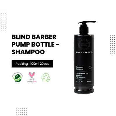 Blind Barber Pump Bottle - Shampoo 13.5oz, 400ml