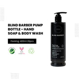 Blind Barber Pump Bottle - Hand Soap & Body Wash 13.5oz, 400ml