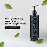 Bodyography Pump Bottle - 2-in-1 Conditioning Shampoo 13.5oz, 400ML