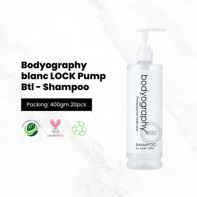 Bodyography Blanc LOCK Pump Bottle - Shampoo 13.5oz, 400ML