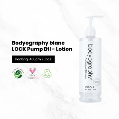 Bodyography Blanc LOCK Pump Bottle - Body Lotion 13.5oz, 400ML
