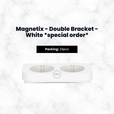 Dispensing Systems, Magnetix - Double Bracket - White Special Order