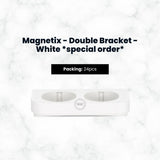 Dispensing Systems, Magnetix - Double Bracket - White Special Order
