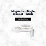 Dispensing Systems, Magnetix - Single Bracket - White