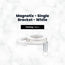 Dispensing Systems, Magnetix - Single Bracket - White