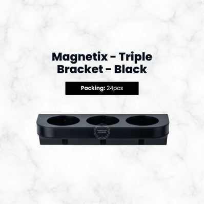 Dispensing Systems, Magnetix - Triple Bracket - Black