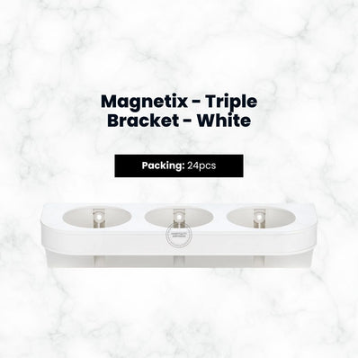 Dispensing Systems, Magnetix - Triple Bracket - White
