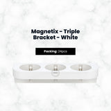 Dispensing Systems, Magnetix - Triple Bracket - White