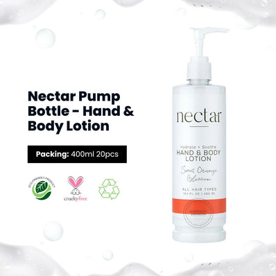 Nectar Pump Bottle - Hand & Body Lotion 13.5oz, 400ml
