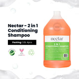 Nectar Recyclable 1 Gallon Jug - 2 in 1 Conditioning Shampoo 1 Gallon, 3.8L