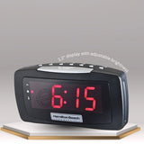 Hamilton Beach Clock radio, 1.2" LED display, Dimmer Feature, Snooze, AM/FM , PM Indicator, Snooze, Alarm On Indicator