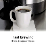 Hamilton Beach Commercial, Stainless Steel Urn, 100 cup, one hand dispensing, coffee level indicator