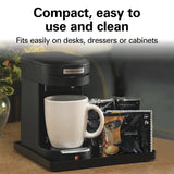 Hamilton Beach Coffee Maker 1 Cup Commercial Soft Pod , Auto Shut Off, Black