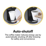 Hamilton Beach Coffee Maker 1 Cup Commercial Soft Pod , Auto Shut Off, Black