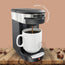 Hamilton Beach  Coffee Maker Deluxe 1 Cup Copmmercial Pod Auto Shut Off, Black/Stainless Steel (also available in 230V)