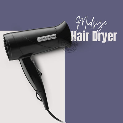 Hamilton Beach Hand Held Hair Dryer, 1600 Watts, Mid-Size, Concentrator, Black