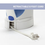 Hamilton Beach Mid Size Steam/Spray Iron w/ Retractable Cord, Position Sensing Auto Shut Off, Blue/White